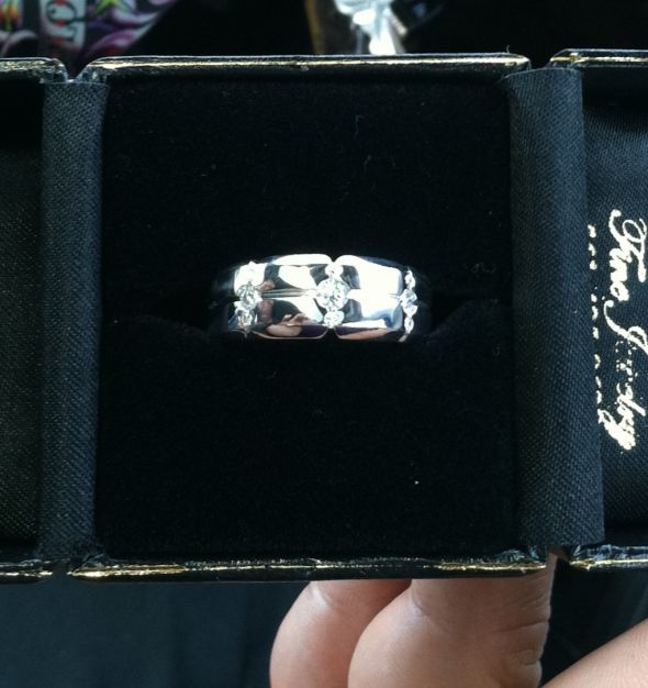 Show me your Man's ring! :  wedding wedding band fiance groom IMG 1314