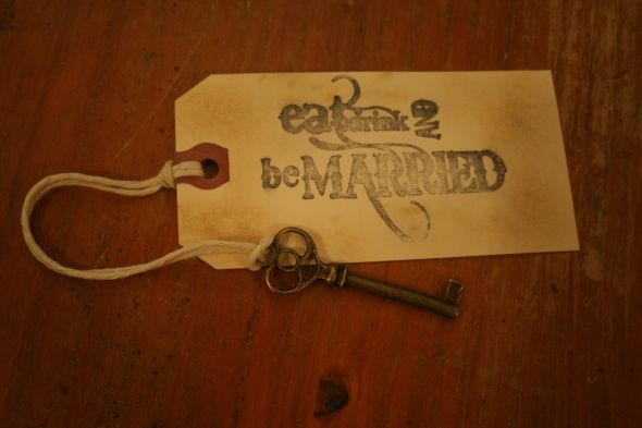 My DIY Wedding Invites wedding invitation diy vintage key manilla tag 