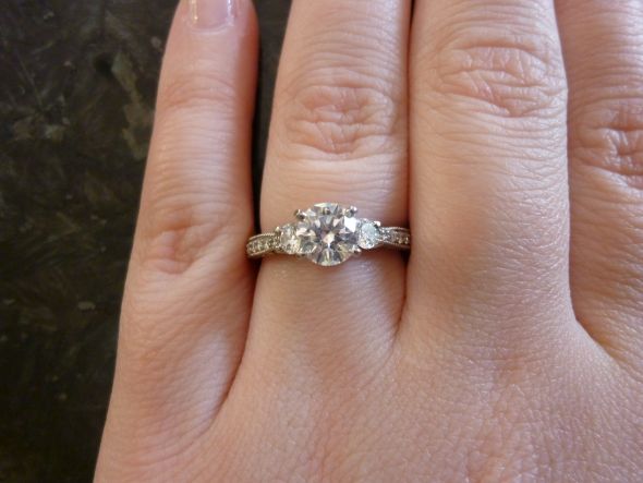 May I please see your 3 stone e-rings? :  wedding P1000336