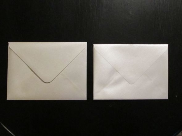 Outer and Inner Metallic Envelopes wedding envelope outer inner metallic