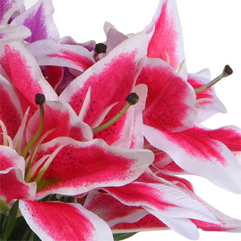 faux stargazer lilies