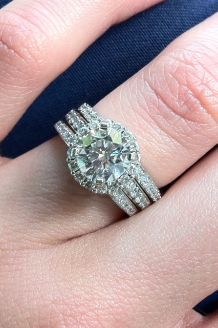Post your ring sets (Ering with Band) :  wedding Photo 1