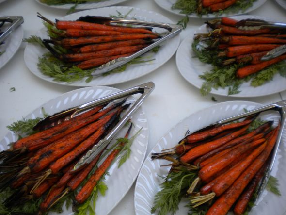 Blissfully ever after! :  wedding diy flip flops dessert stands program welcome bags reception tent food ceremony Carrots