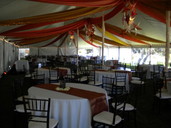 Blissfully ever after! :  wedding diy flip flops dessert stands program welcome bags reception tent food ceremony Receptiontent