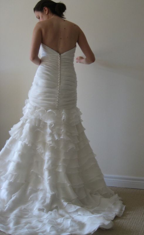 Picked up my dress today! Here are some attempts at self-portraits :  wedding Me2