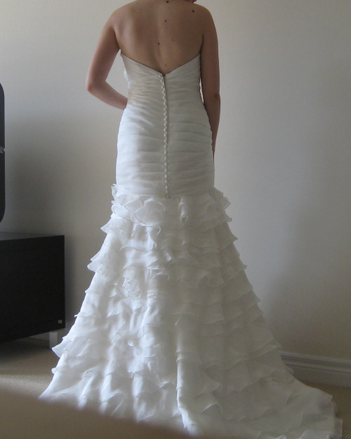 Picked up my dress today! Here are some attempts at self-portraits :  wedding Me3