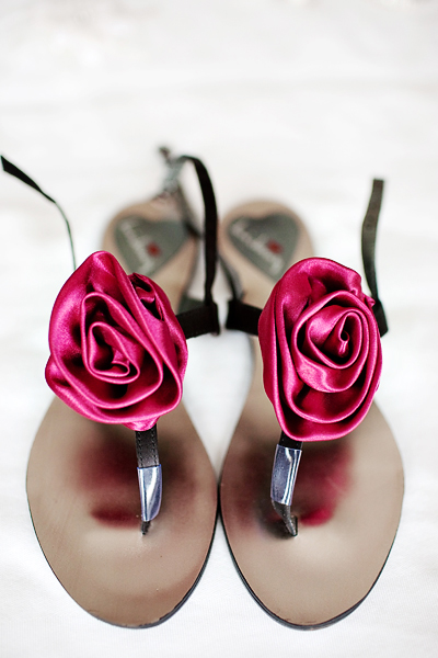 red flat wedding shoes