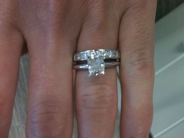 Anyone have a wedding band that's thicker/ wider than your e-ring band? :  wedding thick wedding band Photo 958