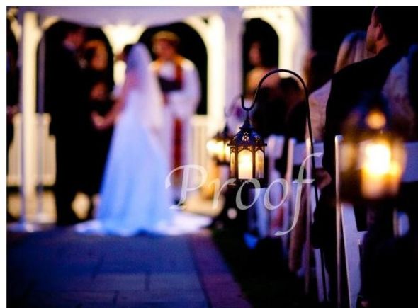 $100 lanterns/shepherd hooks... Baltimore : wedding outdoor lighting candles decoration ceremony diy Lantern And Shepherd Hook