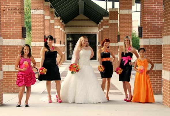 We're MARRIED!!!! Pic heavy!!! :  wedding married pics shoes guestbook bouquet pew cones hangers cake exit 297707 225618657498714 115077371886177 626477 792339728 N