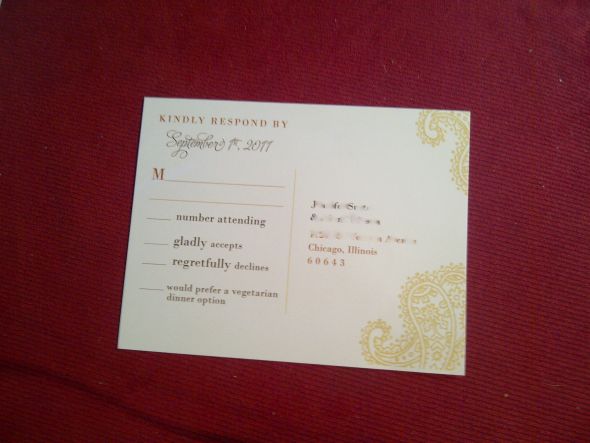 My Semi DIY invites - Done! Pic Heavy :  wedding invite diy wrap around label envelope envelope liner IMG 20110722 00244