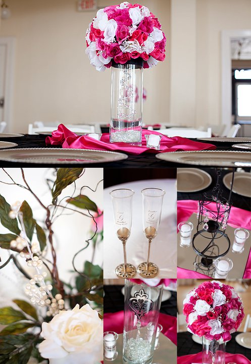 Pink and White Flower Centerpieces For Sale wedding pink centerpiece vase