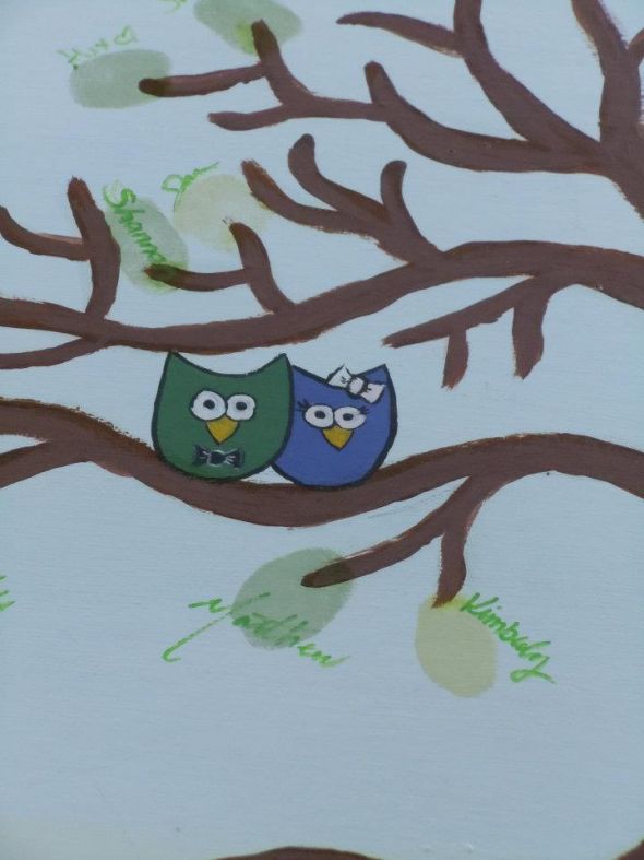 Owl Wedding Tree