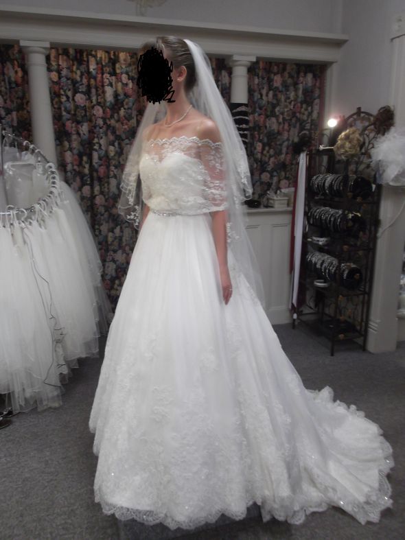 Non strapless dresses! show me pictures of yours! :  wedding non strapless short pictures 057 Ed
