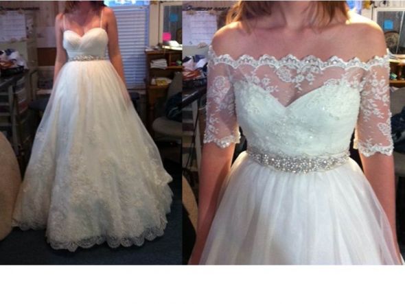 Show me your Lace dresses! :  wedding lace dresses Dress Front