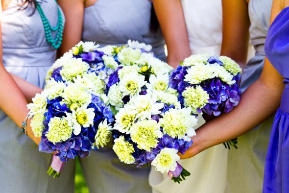 Wedding Bouquet wedding green purple ivory yellow bouquet flowers Wedding 