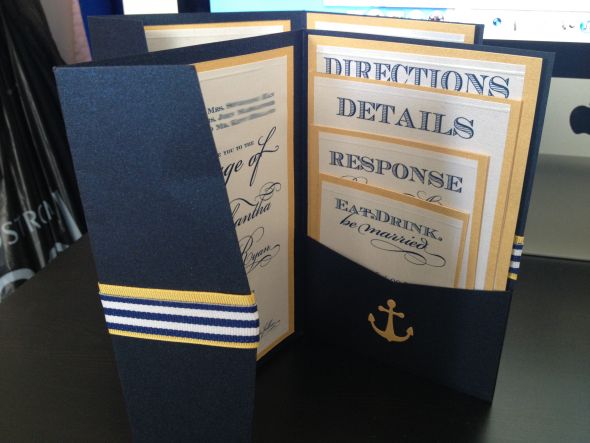 DIY Nautical Invitations and Wedding programs - Weddingbee