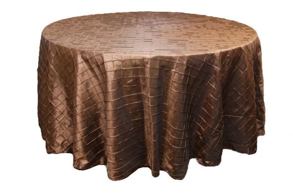 tablecloth pintuck teal champagne chocolate brown napkins decorations