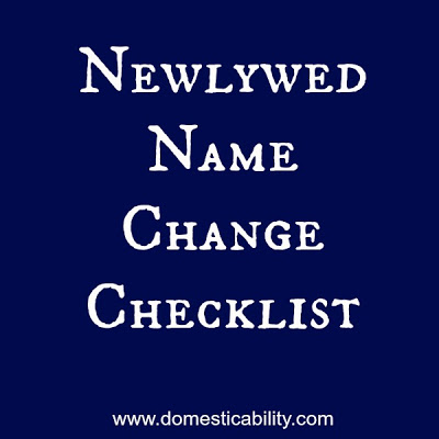 Name Change Checklist