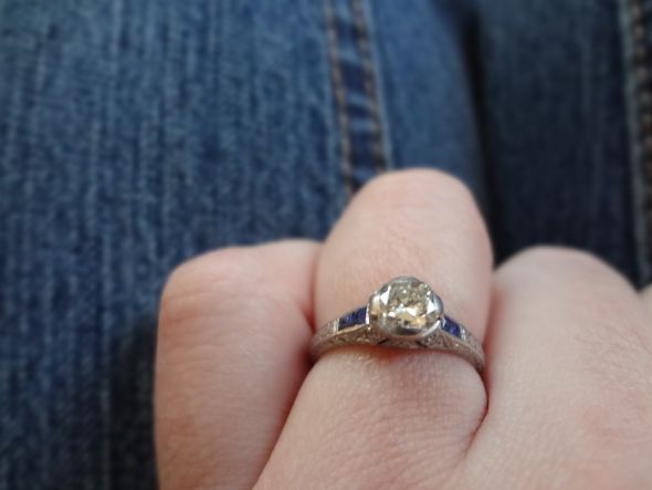 It happened! :  wedding proposal ring Chistmas 007