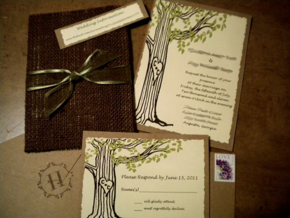 DIY Invites done! :  wedding diy invites rustic Weddingbeeinvite