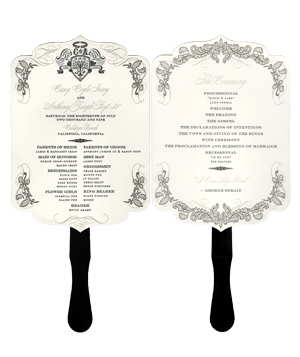 As I attempt: Wedding Program Fan Design :  wedding Bod Casey Anthony 300