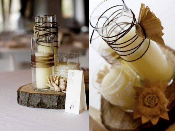 RUSTIC REAL WOOD TEA LIGHT CANDLE HOLDER wedding rustic candle holder 