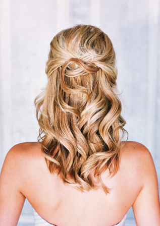 My Hair Trial :  wedding big curls diy hair half up 1 inspiration long hair Hair Like This In The Top Back