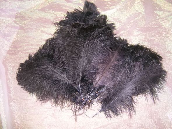 black ostrich feather centerpiece wedding feather ostrich black 