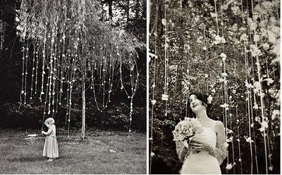 Decorations for outdoor trees :  wedding trees outdoors crystals lanterns Treehang 2
