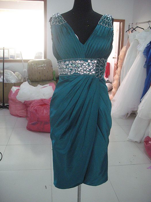 The dresses are done....YAYYYYYYYYYYYYYYYYY :  wedding teal dresses bridesmaids Dress 1