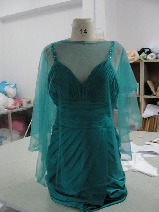 The dresses are done....YAYYYYYYYYYYYYYYYYY :  wedding teal dresses bridesmaids Dress 2 Cover