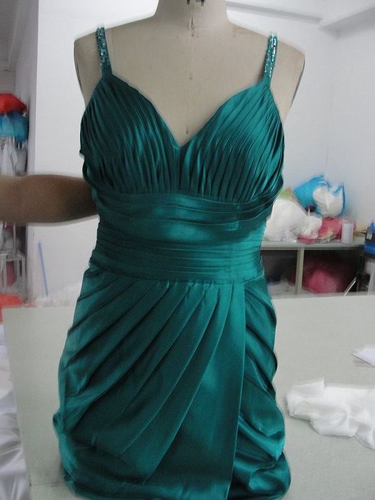 The dresses are done....YAYYYYYYYYYYYYYYYYY :  wedding teal dresses bridesmaids Dress 2