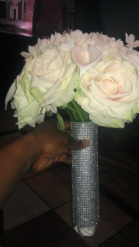 My blinged out bouquet
