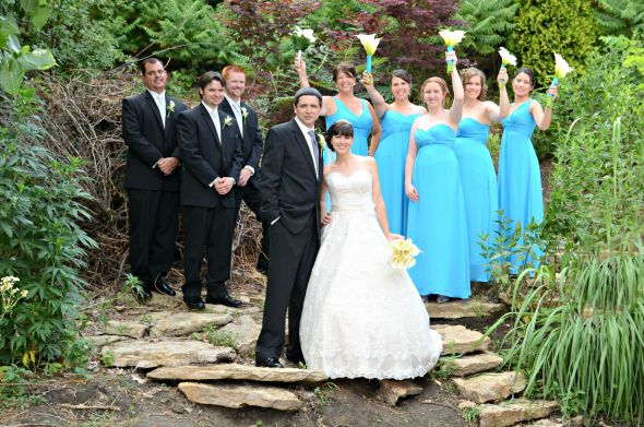 Turquoise And Black Wedding Color Scheme