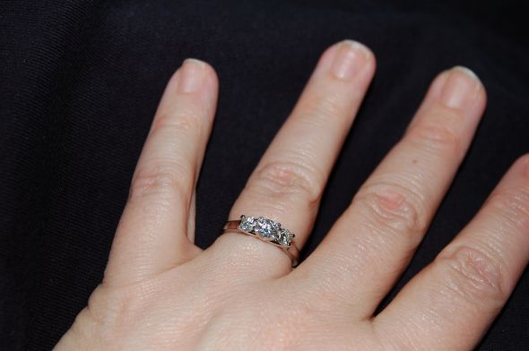 May I please see your 3 stone e-rings? :  wedding Ring 02