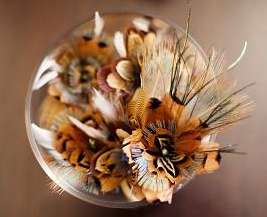 wedding fish lure boutonniere purple groomsmen Boutonniere1