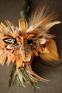 wedding fish lure boutonniere purple groomsmen Boutonniere2