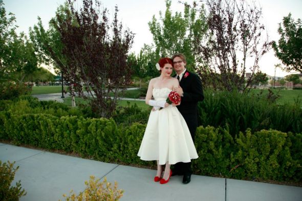 Our Las Vegas Outdoor Gazebo Wedding Ceremony