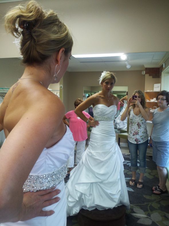 Maggie Sottero Kendra with added diamond sash : wedding maggie sottero kendra diamond sash 2011 07 23 14.04.25