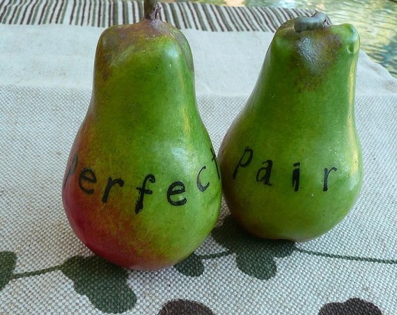 I am attaching a couple pictures of our cake toppers couple of pears and 