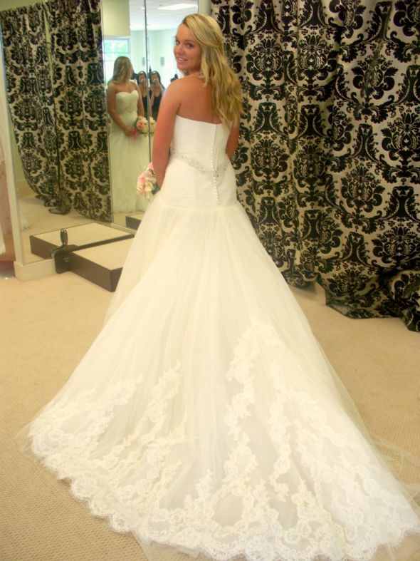 My dress is in. Tell me what you think :  wedding darwin enzoani dress Beccas 023