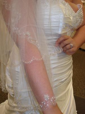 Extreme eBaying :  wedding ebay budget veil accessories auction Veil Detail