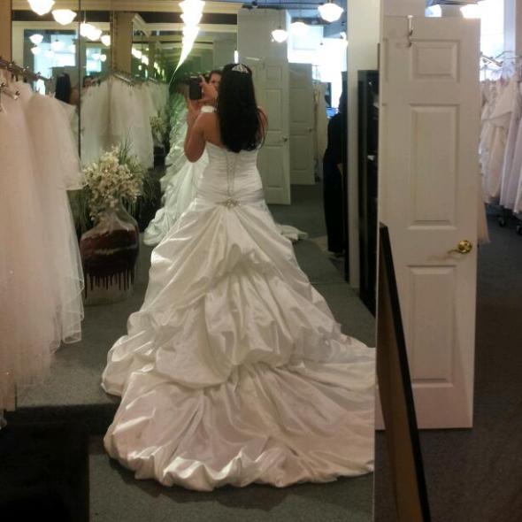 My dress finally came in!!!!  (back)