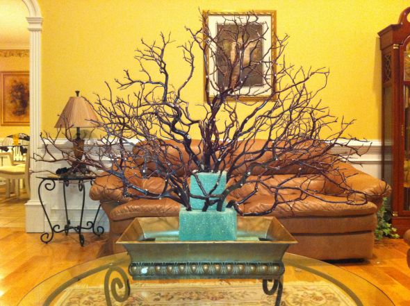 My wishing tree!!!! : wedding wishing tree manzanita tags wish tree tiffany blue reception diy teal black brown pink white ivory silver inspiration flowers Wishing Tree001