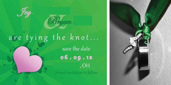 tying the knot save the date