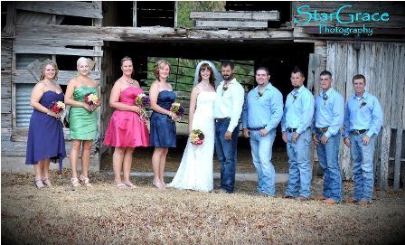 A Rustic Outdoor Wedding! Look at the church we built in out front yard! (pics) : wedding rustic outdoor arch hay bales country simple 294056 147516435340673 117079571717693 255161 1742685739 N