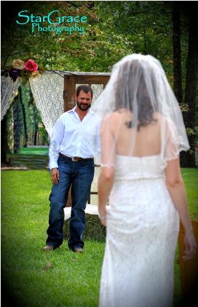 A Rustic Outdoor Wedding!  Look at the church we built in out front yard! (pics) :  wedding rustic outdoor arch hay bales country simple 313760 147946278631022 117079571717693 256686 1715079757 N