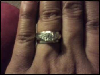 For those who don't have a Set Ering with band :  wedding Rings