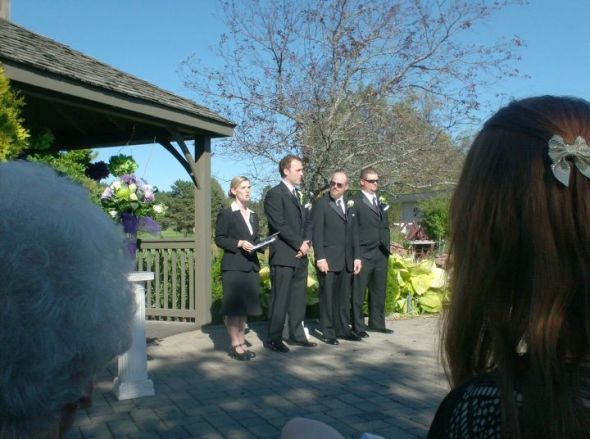 Now it's Mrs. Moose! Non-pro pics of our 09-10-11 wedding! :  wedding purple green september canada candy buffet cupcakes outdoor ontario toronto maggie sottero 09 10 11 313137 10150300323768137 554508136 7933250 815094219 N